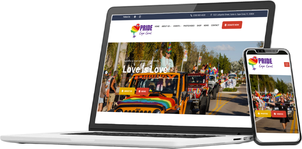 Pride Cape Coral Website